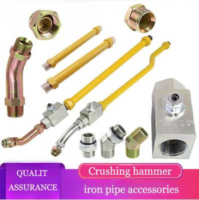Quick Connect Excavator Arm Iron Pipe Assembly Globe Valve Accessories