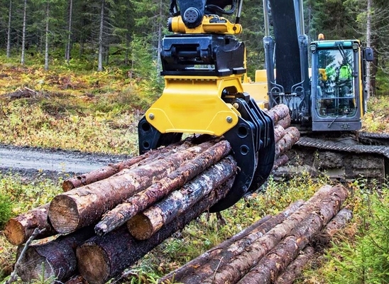 OEM Excavator Hydraulic Rotating Wood Grapple Timber Grab Log Grab