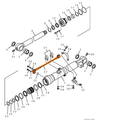 KOMATSU PC200 Excavator Pipelines Excavator Hydraulic Pipes For Construction Machinery