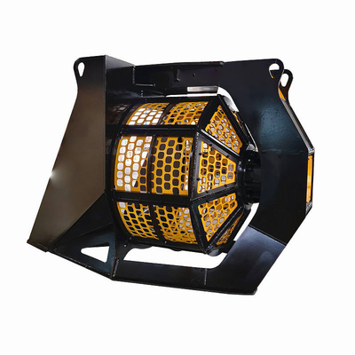 5 - 40 Ton Excavator Sieve Bucket Rotary Screening Bucket With 800-1400mm Drum Diameter