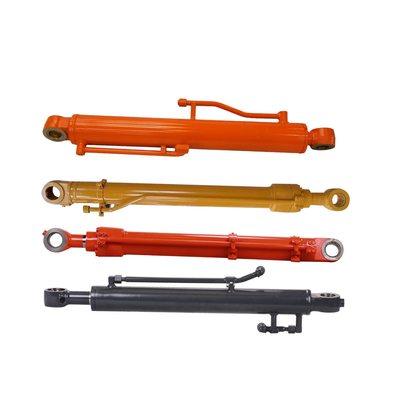 XE210 XE240 Excavator Boom Arm Bucket Stick Hydraulic Oil Cylinder With Lever 45 Steel