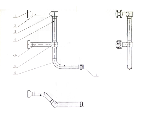 SE210 SE215 Cylinder Oil Pipe for Hantui Excavator Tube from Building Material Shops
