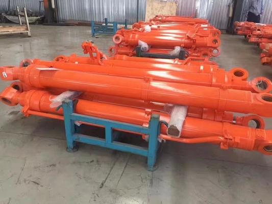Double / Single Acting Hydraulic Oil Cylinder For Hitachi Excavator Arm Boom Bucket
