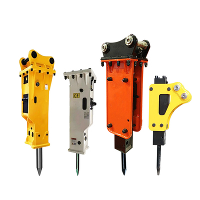 Steel Excavator Hydraulic Rock Breaker Parts For Skid Steer Loader Custom Logo