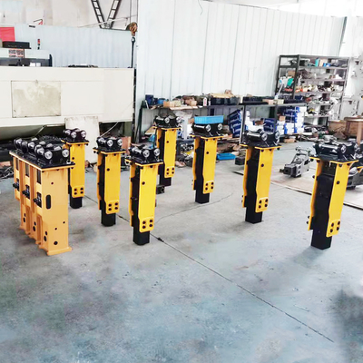 Steel Excavator Hydraulic Rock Breaker Parts For Skid Steer Loader Custom Logo