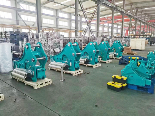 Steel Excavator Hydraulic Rock Breaker Parts For Skid Steer Loader Custom Logo