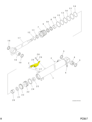 PC56 PC55MR-2 Hydraulic System Distributor Boom Pipe for Excavator Iron Pipe Material