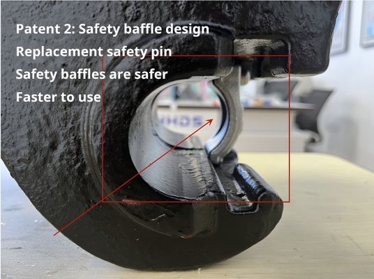 Non Cracking Casting Excavator Attachments Quick Connection Pin Diameter 50 - 80mm