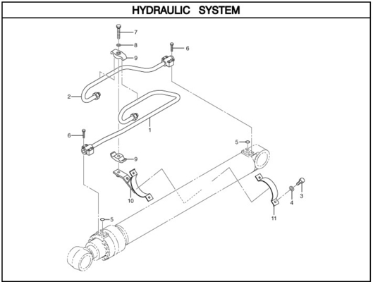 222-0126 247-0069 Excavator Spare Parts Hydraulic Cylinder Pipe For Boom Pipe