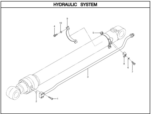 320D Excavator Hydraulic Cylinder Pipe 247-8833 for Arm Pipe with Steel Tube Design