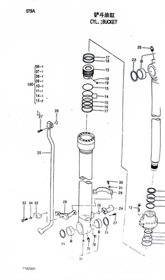 Apply to HITACHI 200 Excavator Hydraulic Cylinder Pipe 0789209 for Pipe Clamp Fixing