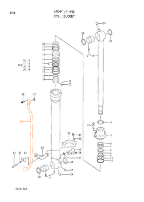 Top ZAX120 Excavator Spare Parts Hydraulic Cylinder Pipe 0409113 0409114